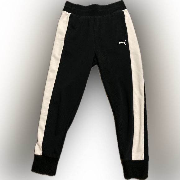 Puma Black and White Jogger Sweatpants. Size M - Picture 1 of 12